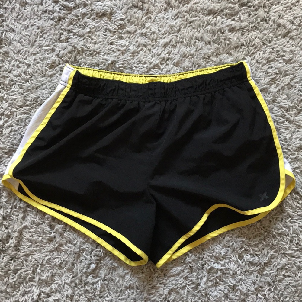Black running shorts